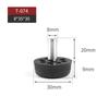 Suministrado Directamente por el Fabricante, Plástico Retorcido de Fibra Recta, Pies Ajustables, Ferretería, Maquinaria, Soporte de Fijación para Muebles, Pies Ajustables para Gabinetes