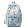 Mochila para niña de primaria, de alta apariencia rosa para niña de secundaria, de pequeña capacidad, linda, de gran capacidad, mochila de doble hombro