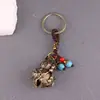 Cabaça Trepadeira Sino de Presente Latão Puro Cabaça Sino da Fortuna Prosperidade Carro Cobre Puro Feito à Mão Retro Oco Pequeno Ornamento