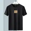 Nova Camiseta Masculina de Manga Curta de Seda de Gelo de Fabricante Original, Estilo Moderno Soltinho para Adolescentes, Camiseta Tamanho Grande, Estilo Versátil