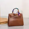 Bolsa Kelly de Couro de Crocodilo de Luxo para Mulheres, Bolsa de Mão Clássica Versátil para o Dia a Dia, Fornecimento Direto do Fabricante, Fonte de Transmissão ao Vivo