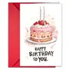 Combinación Exclusiva de Sobre para Tarjeta de Cumpleaños y Tarjeta de Cumpleaños de Nuevo Tamaño Grande Transfronteriza Sobre Rojo