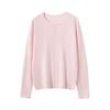 Suéter de Imitación de Cachemira de Alta Calidad para Mujer, 100% Cachemira Pura, Versátil para Otoño e Invierno, Sencillo y Holgado, Color Sólido, Suéter de Punto Pulóver de Cuello Redondo