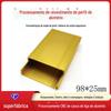 98*33 Perfil de Alumínio Dividido Carcaça Sensor Carcaça de Alumínio com Desenhos e Amostras Abertura CNC Estampagem Dobra e Rebitagem