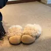 Nuevas Pantuflas Birkenstock de Invierno 2026 Estilo Coreano Linda Pata de Gato Forradas de Felpa para Mujer, Elegantes Pantuflas de Algodón Mullido para Deslizar y Usar al Trabajar