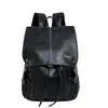 Envío Transfronterizo Estilo Coreano Moda Moderna Mochila de Cuero Suave PU Bolsa Escolar para Estudiantes Bolsa Deportiva Casual para Hombres y Mujeres