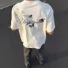 Bordado Floral Unisex Verano Manga Corta Holgado Atuendo de Pareja Camisa de Media Manga Ropa Urbana para Hombre Bordado Nuevo Estilo 2026