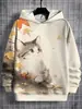Ropa de comercio exterior transfronteriza más vendida, sudadera con capucha y cremallera de manga larga con estampado 3D para hombre, de moda para otoño e invierno, estilo americano de calle
