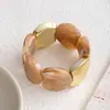 Pulsera de Acrílico con Patrón Geométrico Irregular Transfronterizo Moda Europea y Americana Pulsera con Patrón Exagerado Halo de Ámbar Hecha a Mano
