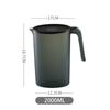 Chaleira fria de plástico para uso doméstico Chaleira para ferver Chaleira fria Refrigerador de grande capacidade Chaleira fria Chaleira para chá de flores de suco Logotipo para impressão