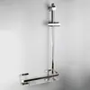 Soporte de Barra Ajustable para Cabezal de Ducha, Soporte para Cabezal de Ducha de Acero Inoxidable 304 sin Taladro, Accesorios sin Clavos