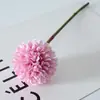 Otoño flor artificial de una sola cabeza bola de diente de león crisantemo flor artificial decoración para sala de estar del hogar accesorios para estudio de bodas al por mayor