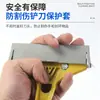 Raspador de Mango Corto con Funda, Cuchillo Limpiador, Cuchillo para Eliminar Juntas de Pared, Herramienta para Limpiar Paredes, Pala para Piso, Cuchillo para Vidrio