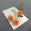 Floristería de Simulación de Boda Naranja Material de Flores Naranja Naranja Tema Arreglo de Lugar de Boda Hotel Arreglo de Flores de Plástico