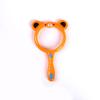 Lupa de plástico HD de color oso de dibujos animados para niños que exploran la ciencia y la educación al por mayor, juguetes experimentales de aprendizaje para niños.