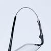 Tienda de gafas venta rápida aleación de memoria montura grande para hombre montura de gafas de negocio al por mayor cuadrada media montura presbicia miopía Buda