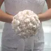 120 produtos de casamento noiva de casamento dama de honra segurando flor rosa simulação segurando flor casamento mori buquê flor de seda