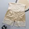 Pantalones Cortos de Encaje Europeos y Americanos con Control de Abdomen Adelgazantes de Cadera para Mujer Shorts de Seguridad Mujer Cintura Alta Control de Abdomen Levantamiento de Glúteos Calzoncillos Bóxer Antibacterianos