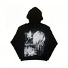 Moletom Estilo High Street Transfronteiriço Y2K Estampa de Retrato Abstrato Unissex Estilo Escuro Top Casual Solto