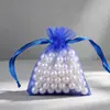 Bolsa de gasa de nailon con cordón para joyería, bolsa de embalaje de malla, bolsa de gasa para dulces de boda, bolsa de almacenamiento de malla de nailon