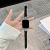 Adequado para Apple 678910 Fivela Metálica em Forma de D com Superfície de Gelo Padrão Crocodilo Pulseira de Relógio Samsung Huawei Fit4 Pulseira Xiaomi