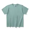 Camiseta de Algodón Puro Pesado para Mujer de 250g, Estilo Unisex Versátil Casual, Color Sólido, Corte Holgado, Top Sencillo de Manga Corta Talla Grande Venta al por Mayor