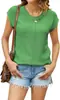 2026 AliExpress Ropa de Mujer Verano Europea Americana Cómoda Holgada Moda Versátil Casual Manga Corta Cuello Redondo Suéter Venta al por Mayor