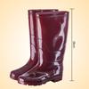 Botas de lluvia para hombre y mujer de media caña con suela gruesa resistente al desgaste, impermeables, antideslizantes, para construcción, sobrecalzado, zapatos de goma