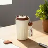 Taza de Café Personalizada con Pantalla de Temperatura Inteligente, Taza Aislada de Acero Inoxidable 304 con Asa, Taza Portátil de Alta Apariencia para Beber Directamente para Hombres y Mujeres