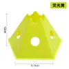 Placa de Sinalização com Furo de Flor Pentagonal Placas de Sinalização para Treinamento de Futebol Cones Obstáculos para Treinamento de Agilidade Equipamentos de Treinamento Esportivo