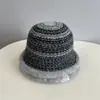 Chapéu Bucket de Tricô Colorido Estilo Japonês com Borda Enrolada para Mulheres, Casual Outono e Inverno Versão Coreana, Proteção Quente para Orelhas, Chapéu de Aba Reta à Prova de Frio