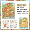 Adesivos de Paisagem Estéreo 3D Casa de Cena em Miniatura Animal de Estimação Tamanho Grande Adesivos DIY Feitos à Mão Presente Brinquedo para Alívio do Estresse