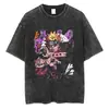 Transfronteriza Lavable230g Camiseta Lavable de Anime Estampado Retro Múltiples Patrones Venta Directa de Fábrica