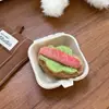 Bonita Pasador de Pelo Artificial de Peluche para Pastel Nueva Pasador para Niña Pasador de Crema Adorno para Flequillo Mejor Amiga Estudiante Pasador