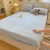 Nueva ropa de cama suave para dormitorio de estudiantes, sábana individual de color liso de terciopelo de leche - serie hogar
