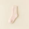 Calcetines de invierno para mujer calcetines gruesos forrados de felpa de largo medio hasta la pantorrilla color sólido calcetines Terry simples que combinan con todo calcetines para el piso cálidos para dormir
