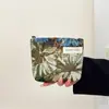Bolsa de Cosméticos de Flor Estilo Óleo, Bolso de Mano Simple Portátil, Bolso Casual para Teléfono Móvil al Caminar, Bolso de Mano, Estuche para Lápices de Alto Valor