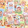 Adesivos de Vestir Capivara para Meninas Livro de Adesivos Fofo Mini Doudou Bolso com Aba Portátil Livro de Calças