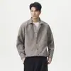 Camisa Casual de Manga Larga de Tela de Burbujas Nueva Primavera 2026 para Hombre, Corte Holgado, Sencilla, Ligera para Negocios, Versátil, Transpirable