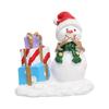 Adornos navideños de resina transfronterizos: muñeco de nieve, Papá Noel, caja de regalo, adornos decorativos