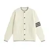 Cardigan de tricô listrado para casais, para homens e mulheres, outono e inverno, estilo preguiçoso, jaqueta casual solta com botões, versátil e moderna