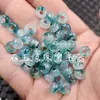 Anillo de Jade Azul Verdoso con Patrón de Flores de Jadeíta, Cuentas Sueltas de Jade, Jade Blanco Hetian de Xinjiang, Jade de Cuarcita, Anillo de Jade con Agujero Grande