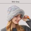 Sombrero de Invierno para Mujer Nuevo para Exterior Grueso Viento y Nieve Más Fácil de Combinar Europeo y Americano para Exterior a Prueba de Viento Tejido Sombrero Transfronterizo de Lana