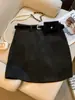 Mini falda de ante peluche ajustada a la cadera para mujer, otoño e invierno, versátil, de cintura alta, adelgazante, anti-exposición, línea A, para chica popular A14897