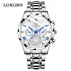 Reloj Longbo Longbo 83719 Venta al por Mayor Reloj de Cuarzo Transfronterizo Cronógrafo de Tres Ojos y Seis Manecillas Reloj Deportivo para Hombre Hombres