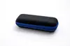 Estuche rectangular de moda para gafas, Estuche negro para gafas de sol, Estuche para gafas con tapa abatible y cremallera