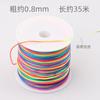 Mini rollo pequeño No. Hilo de jade teñido de 72 segmentos de colores diy pulsera tejida collar alambre multicolor degradado con cuentas al por mayor