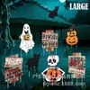 Popular Cartel de Halloween con Gato Negro y Fantasma, Cartel de Calle para Césped de Jardín al Aire Libre de Terror, Decoración para el Jardín