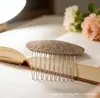 Presilha de Cabelo Xadrez Vintage, Pente Oval para Cabelos Soltos, Pente de Cabelo Prático e Versátil, Ferramenta de Penteado, Acessório de Cabelo Pente Invertido