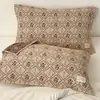 Par de Toallas Almohada de Gasa de Cuatro Capas Estilo Coreano Femenino Todo Algodón para Uso en Casa, Toalla Acolchada para Almohada de Adulto Individual